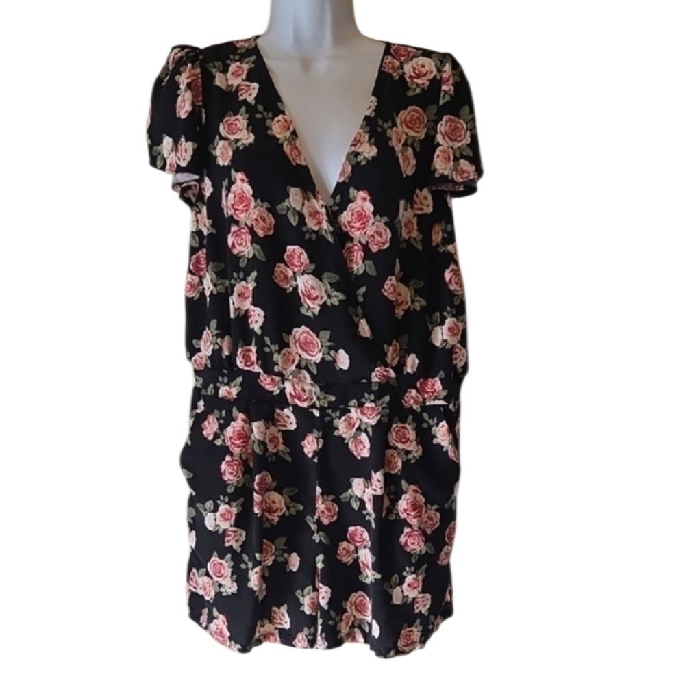 Forever 21 Black Floral Jumpsuit - Picture 5 of 5